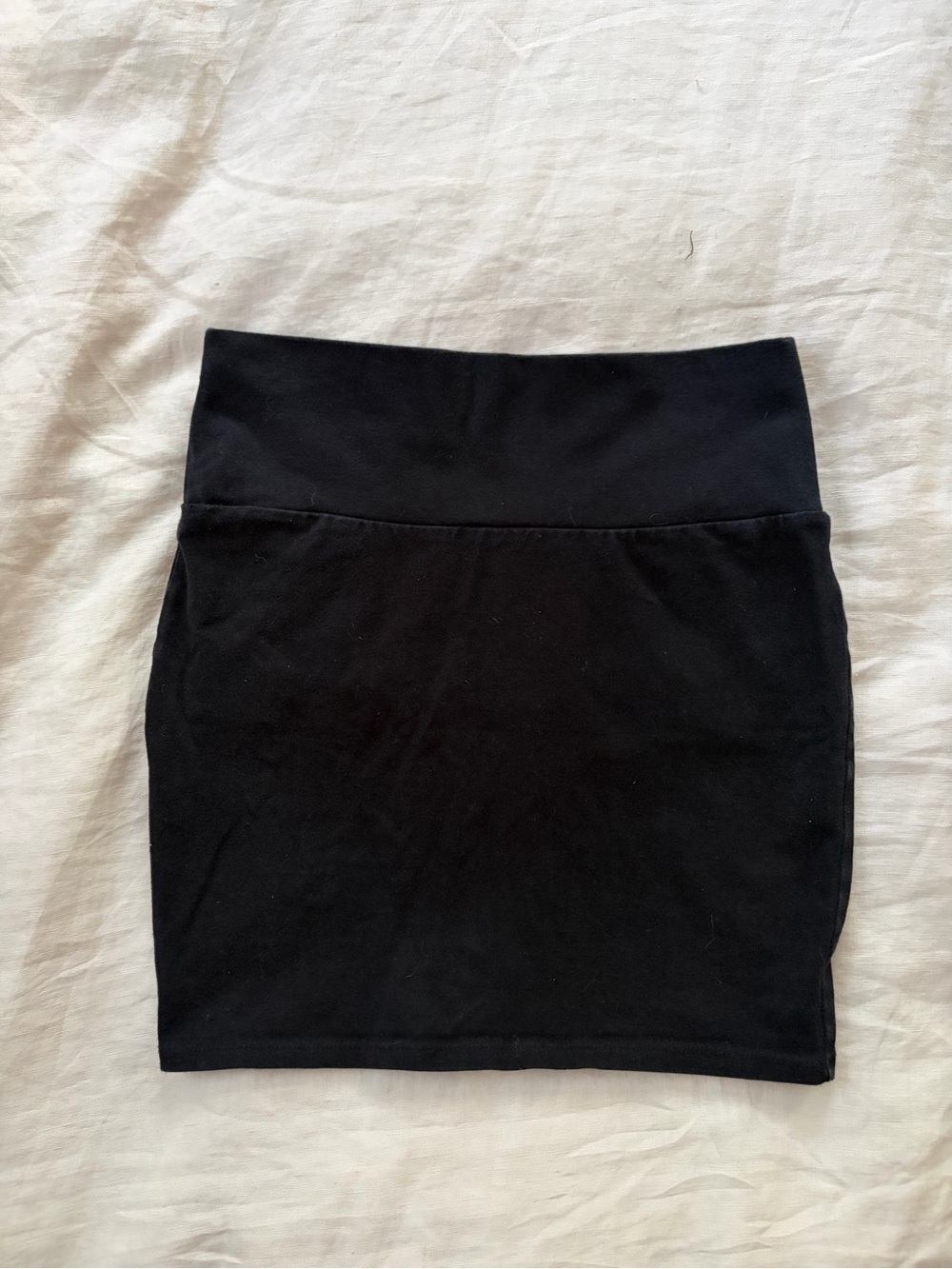 Y2K Charlotte Russe Black High-Waist Stretch Mini Skirt